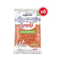 Yayla Kırmızı Mercimek 6 x 1 KG