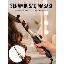 Kalın Bukleler İçin 25 Mm Saç Maşası Seramik Plakalı 230 Derece Yeni Nesil