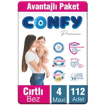 Confy Premium Bebek Bezi 4 Numara Maxi 112 Adet