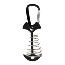 Trendooze Yaylı Siyah Kılçık Karabina İle Güverte D-şekilli Çivi Çapa Çadır Bahis At6546 Aotu Alüminyum Alaşımlı - Bq Siyah