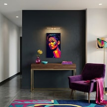 Neon Yüzler Pop Art Kadın Portre Serisi 39 Canlı Renkler Ve Asi Duruş