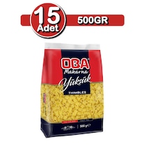 Oba Yüksük Makarna 500 G X 15 Adet Çoklu Stok Paketi