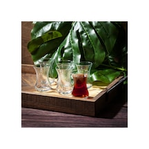 42781 Incebelli 6'lı Çay Bardağı - 125 Ml Beyaz