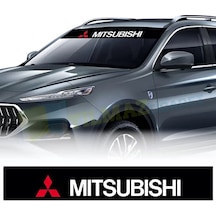 Mitsubishi Logo Ön Arka Cam Güneşlik Oto Sticker Yapıştırma Araba