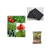 Çeşitli Sebze 9 Farklı Çeşit Sebze Tohumu 60 Tohum+abant Torf 5 Lt