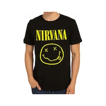Bant Giyim - Nirvana Siyah Erkek T-shirt Tişört Siyah