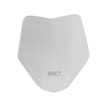 Gp Kompozit Ktm Duke 250 2011-2016 Uyumlu Spor Ön Cam Şeffaf 27cm