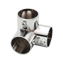 3 Lü Boru Flanşı Vidalı Krom Q25 Krom