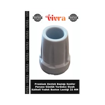 Premium Destek Başlığı Konfor Parçası Günlük Yardımcı Siyah Kaliteli Yedek Baston Lastiği 22 Mm