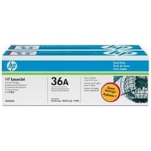 HP 36A Black Siyah Çiftli 2.000 Sayfa Toner CB436AD