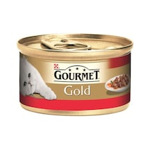Gourmet Gold Parça Sığır Etli Soslu Konserve Yetişkin Kedi Maması 85 G