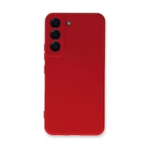 Samsung Galaxy S23 Kılıf Nano İçi Kadife Silikon - Kırmızı