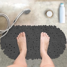 Vantuzlu Banyo Ve Duş Kaydırmazı Duşakabin Küvet Içi Vakumlu Banyo Paspası 34x68 Cm Gri 34 X 68 Çok Renkli