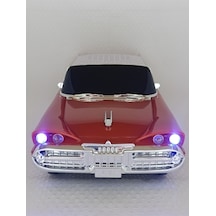 Oyuncak Klasik Araba Kablosuz Bluetooth Hoparlör Speaker Fm Radyo Sd Kart Usb Müzik Çalar - Turuncu-