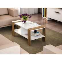 Dekorister Erica Orta Sehpa Beyaz-Ceviz