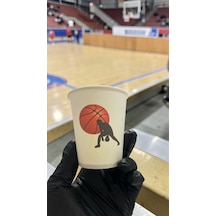 Basketbol Temalı Doğumgünü Etkinlik Parti Karton Bardak 7 Oz 50 Adet