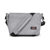 Eastpak Unisex Postacı Çantası Gri Omuz Askılı Çapraz Çanta Geniş Bölmeli Günlük Okul Çantası Siyah