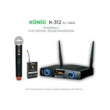 König K-312 El + Yaka 16 Kanal Uhf Telsiz Mikrofon