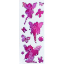 Sticker Kabartmalı Stiker Defter, Planlayıcı Etiket Peri Kızı Cb348 16x7 Cm