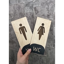 Meşe Serisi Natural Dikey WC Yönlendirme Seti