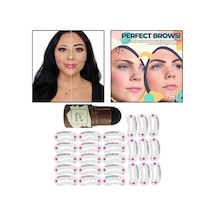 Electronıc Outlet Suntek Şekillendirme Şablonları Pudrası Kiti, Kaş Şekillendirme Kaş Damga Seti Diğer