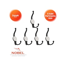 Mi Sket Portmanto Askısı, Metal Vestiyer Askısı, Matsiyah , Duvar Ve Dolap Askılığı 5'li Set Vidalı Matsi Yah