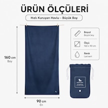 Dock And Bay Hızlı Kuruyan Havlu Essential L Deep Sea Navy Lacivert