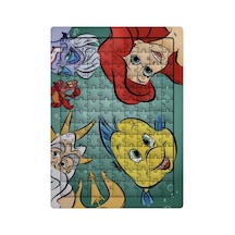 Ghostbastır Design Prenses Ariel 99 Parça Ayaklı Puzzle Dekoratif Çocuk Yapbozu 078