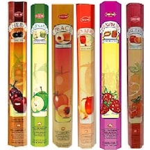 Hem Green Apple - Tangerıne - Peach - Strawberry - Cherry - Red 6'lı Set