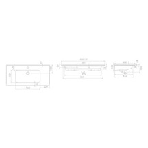 100x47 Cm Etajerli Seramik Banyo Ürünü, Şık Tasarım 508 Yeşil