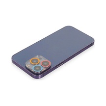 Apple iPhone Uyumlu, 13 Pro Max Renkli Kamera Lens Koruma Cam - Pembe-mavi Çok Renkli