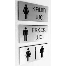 Modern Wc Yönlendirme Levha Seti - Lazer Kesim