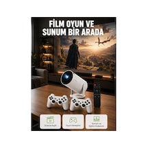 10.000 Oyun Destekli, Çift Kollu 4k Projeksiyon Hdmı, Usb, Aux, Ethernet Yok Yeni Nesil Sarı