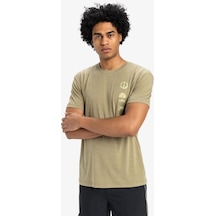 Quiksilver Quıksılver Coastal Run Ss Erkek Aloe Heather T-shırt Eqykt04372-tmsh Bej