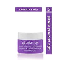 Volkan Ates Natural & Beauty Lavanta Yağlı Göz Çevresi Kremi Cam Kavanoz 50 ML