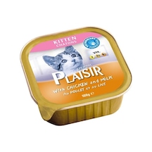 Plaisir Tavuklu ve Sütlü Pate Konserve Yavru Kedi Maması 100 G