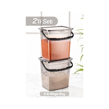 Meleni Home 2'li Un Ve Bakliyat Kabı 6 Litre - Platin Serisi Çok Renkli