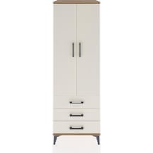 Hyperion Dolap Tek Raflı 3 Çekmeceli Tek Askılı 60x44x182 Çam-aytaşı Atlas Çam