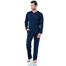 %100 Pamuk Çeyizlik Kutulu Erkek Pijama Takım 001