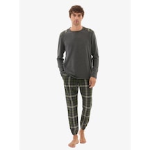 Blackspade Erkek Termal Pijama Takımı 40804 - Antrasit Antrasit