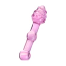 Zaga Oyun Sexus Glass Çift Taraflı Cam Dildo Pembe 17 CM