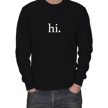 Hi. Baskılı Erkek Sweatshirt