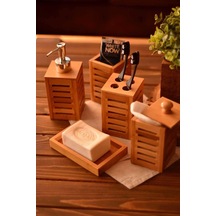 Bambum Aqua Banyo Seti 769209113270 Kahverengi