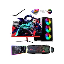 Ramtech Stunner X10 i5-4570 16 GB 512 GB SSD 4 GB GTX1050Ti 23.6" Dos Masaüstü Oyuncu Bilgisayarı