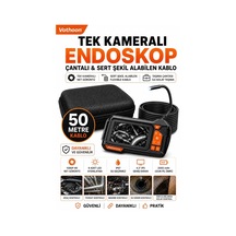 Mep Ekranlı Tek Kameralı 50 Mt Sert Kablo Yılan Endoskop Kamera 8 Mm 4.3 Inc Najmaddin