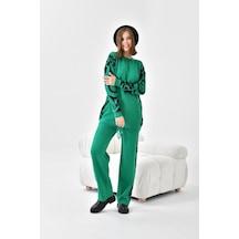 Ftz Women Kadın Leoparlı İkili Takım Benetton 20603-benetton Yeşil