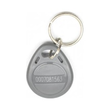 Manyetik Anahtarlık Rfid Keyfob Göstergeç Tag Gri - 10 Adet
