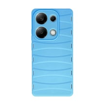 Xiaomi Redmi Note 13 Pro 4g Uyumlu Kılıf Bibercas Silikon Kapak - Mavi