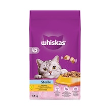 4 Adet Whiskas Tavuklu Kısır Kedi Maması 1.4 Kg