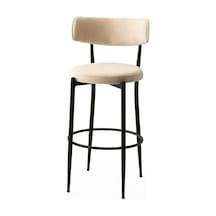 Mobilgen Gözde Bar Sandalye Beyaz - Siyah